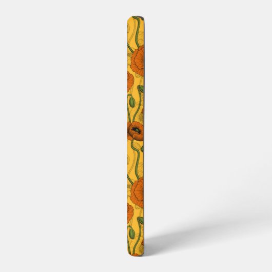 Orange Poppies Samsung Galaxy Hülle (Linke Seite)