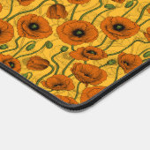 Orange Poppies Schreibtischunterlage (Ecke)