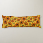 Orange Poppies Seitenschläferkissen (Rückseite)