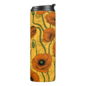 Orange Poppies Thermosbecher (Nach links gedreht)