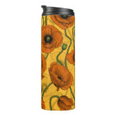 Orange Poppies Thermosbecher (Nach rechts gedreht)