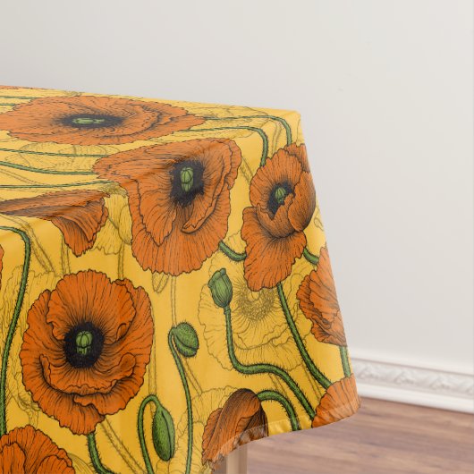 Orange Poppies Tischdecke (Beispiel)