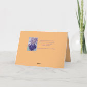 Orange Poppies Watercolor Gratulations Card Karte (Rückseite)