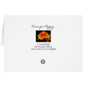 Orange Poppy (Rückseite Horizontal)