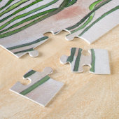 Orange Poppy Blume Aquarellmalerei Puzzle (Seite)