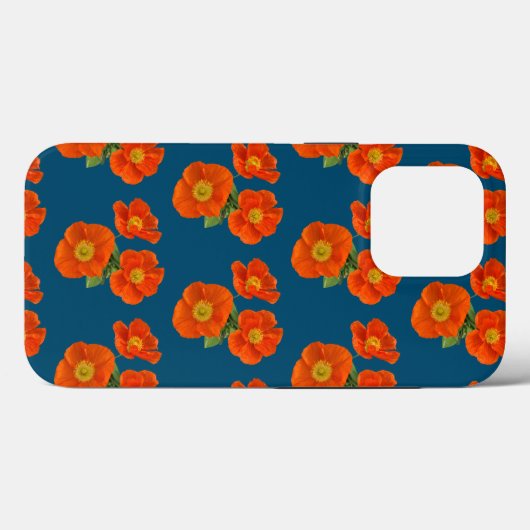 Orange Poppy Blume Case-Mate iPhone Hülle (Rückseite (Horizontal))
