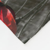 Orange Poppy Blume Field Minimalistisch Fotografie Fleecedecke (Ecke)