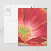 Orange Poppy Blume Malerei - Multi Postkarte (Vorne/Hinten)