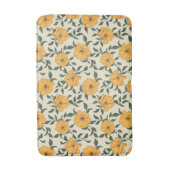 Orange Poppy Blume Pattern Badematte (Vorderseite Vertikal)