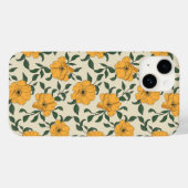 Orange Poppy Blume Pattern Case-Mate iPhone Hülle (Rückseite (Horizontal))