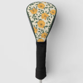 Orange Poppy Blume Pattern Golf Headcover (Vorderseite)