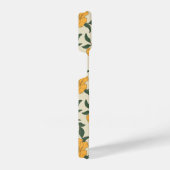 Orange Poppy Blume Pattern iPhone Hülle (Rechte Seite)