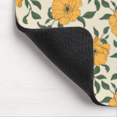 Orange Poppy Blume Pattern Mousepad (Ecke)