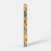 Orange Poppy Blume Pattern Samsung Galaxy Hülle (Rechte Seite)