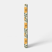 Orange Poppy Blume Pattern Samsung Galaxy Hülle (Linke Seite)