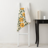 Orange Poppy Blume Pattern Sherpadecke (Beispiel)