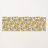 Orange Poppy Blume Pattern Yogamatte (Vorderseite (Horizontal))