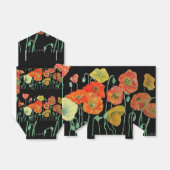 Orange Poppy Floral Wedding Cake Favor Box Geschenkschachtel (Ungefaltet)