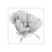 Orange Poppy Gummistempel (Prägung)