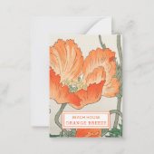 Orange Poppy - Informationen zur Vermietung von Fe Mitteilungskarte (Vorderseite)
