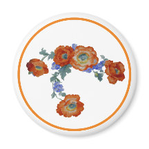 Orange Poppy Magnet