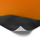 Orange Poppy mit BW Poster (Ecke)