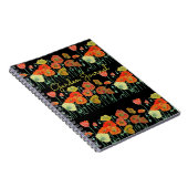 Orange Poppy Poppies Floral Garden Journal Book Notizblock (Rechte Seite)