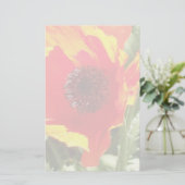Orange Poppy Stationery Briefpapier (Stehend Vorderseite)