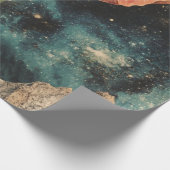 Orange Poppy Under Moonlight Geschenkpapier (Ecke)