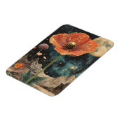 Orange Poppy Under Moonlight Magnet (Linke Seite)