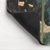 Orange Poppy Under Moonlight Mousepad (Ecke)