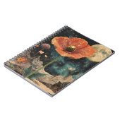 Orange Poppy Under Moonlight Notizblock (Linke Seite)