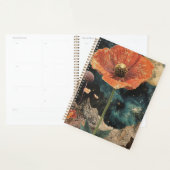 Orange Poppy Under Moonlight Planer (Anzeige)