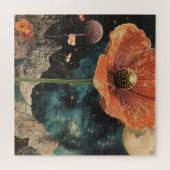 Orange Poppy Under Moonlight Puzzle (Horizontal)