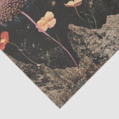 Orange Poppy Under Moonlight Seidenpapier (Detail)