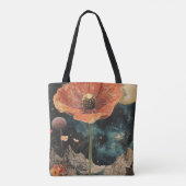 Orange Poppy Under Moonlight Tasche (Rückseite)