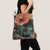 Orange Poppy Under Moonlight Tasche (Von Nahem)