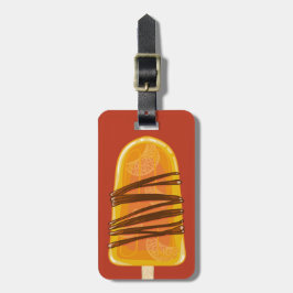 Orange Popsim, benutzerdefiniertes Textgepäck Gepäckanhänger