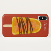 Orange Popsim individuelle Name Case-Mate iPhone Hülle (Rückseite (Horizontal))