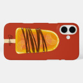 Orange Popsim individuelle Name Case-Mate iPhone Hülle (Rückseite (Horizontal))