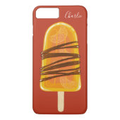 Orange Popsim individuelle Name Case-Mate iPhone Hülle (Rückseite)