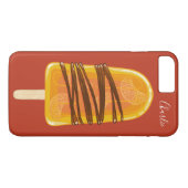 Orange Popsim individuelle Name Case-Mate iPhone Hülle (Rückseite (Horizontal))