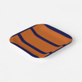 Orange Portion Kontrolle Pappteller (Gewinkelt)