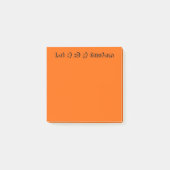 Orange Post-it Klebezettel (Vorderseite)