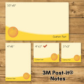 Orange Post-it Klebezettel