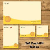 Orange Post-it Klebezettel