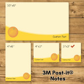 Orange Post-it Klebezettel