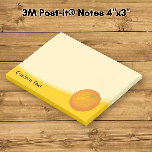 Orange Post-it Klebezettel