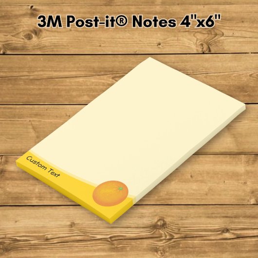 Orange Post-it Klebezettel