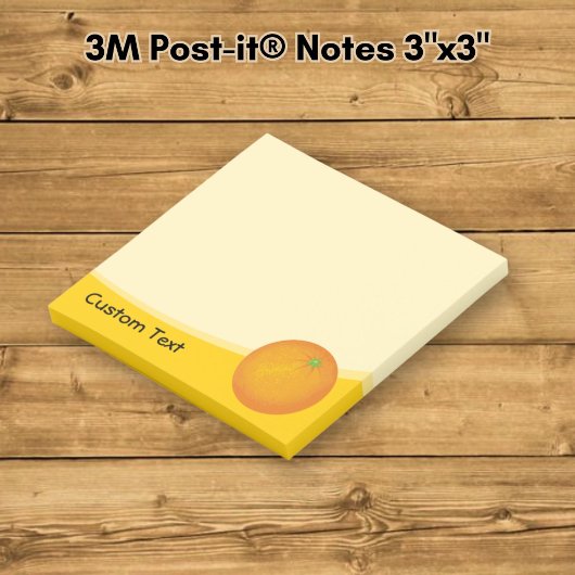 Orange Post-it Klebezettel